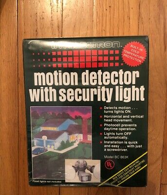 intelectron motion detector security light instructions pdf